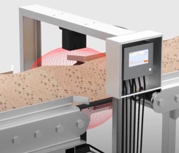 อุปกรณ์วัดความซื้น ผง บนสายพาน